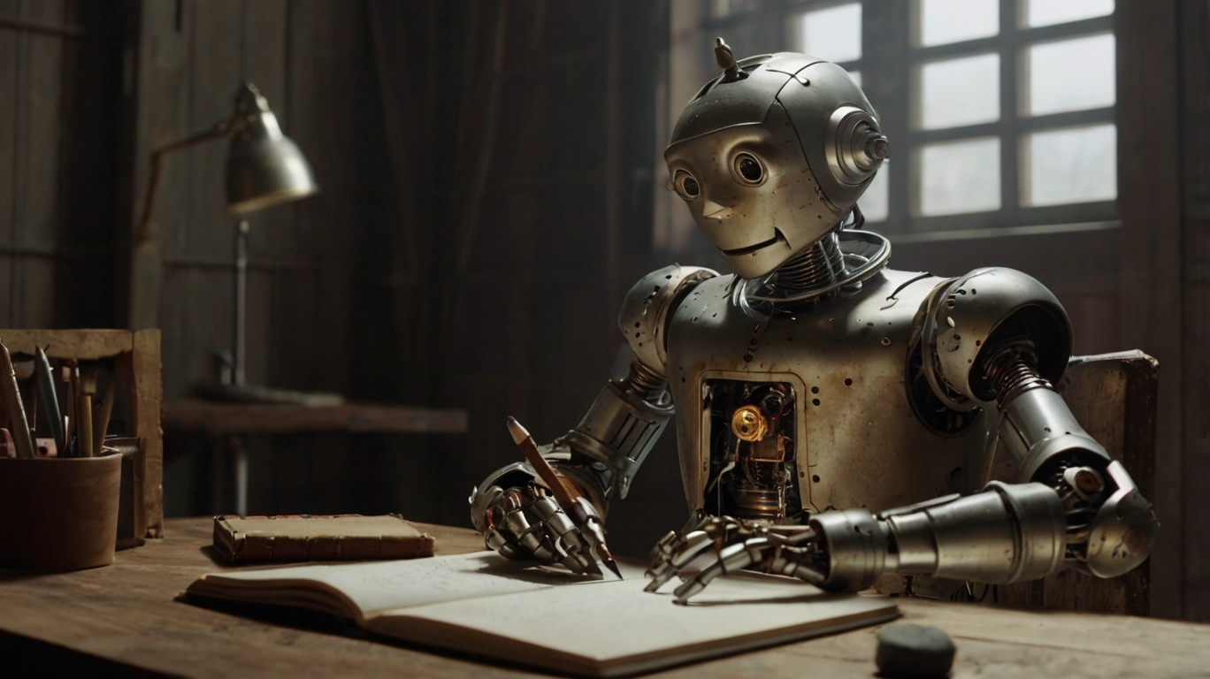 Cinematic_Kino_robot_Pinocchio_is_writing_a_story_2.jpg