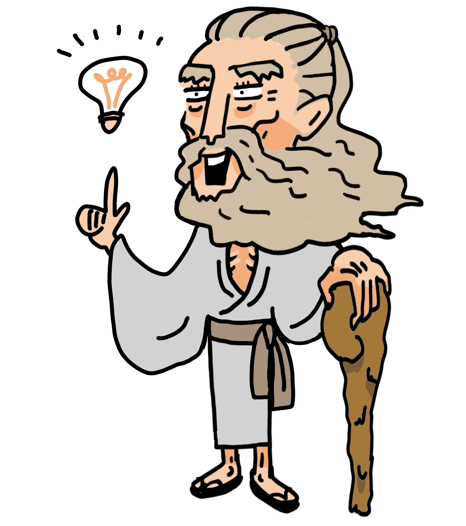 ピーンと閃いた仙人.png