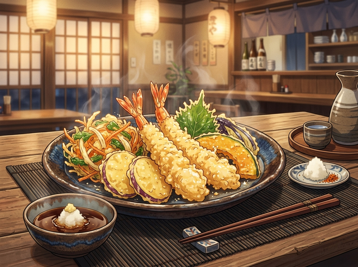 ③天ぷら_人物無し_食べ物のみ_日本アニメ風_202608310042.jpeg
