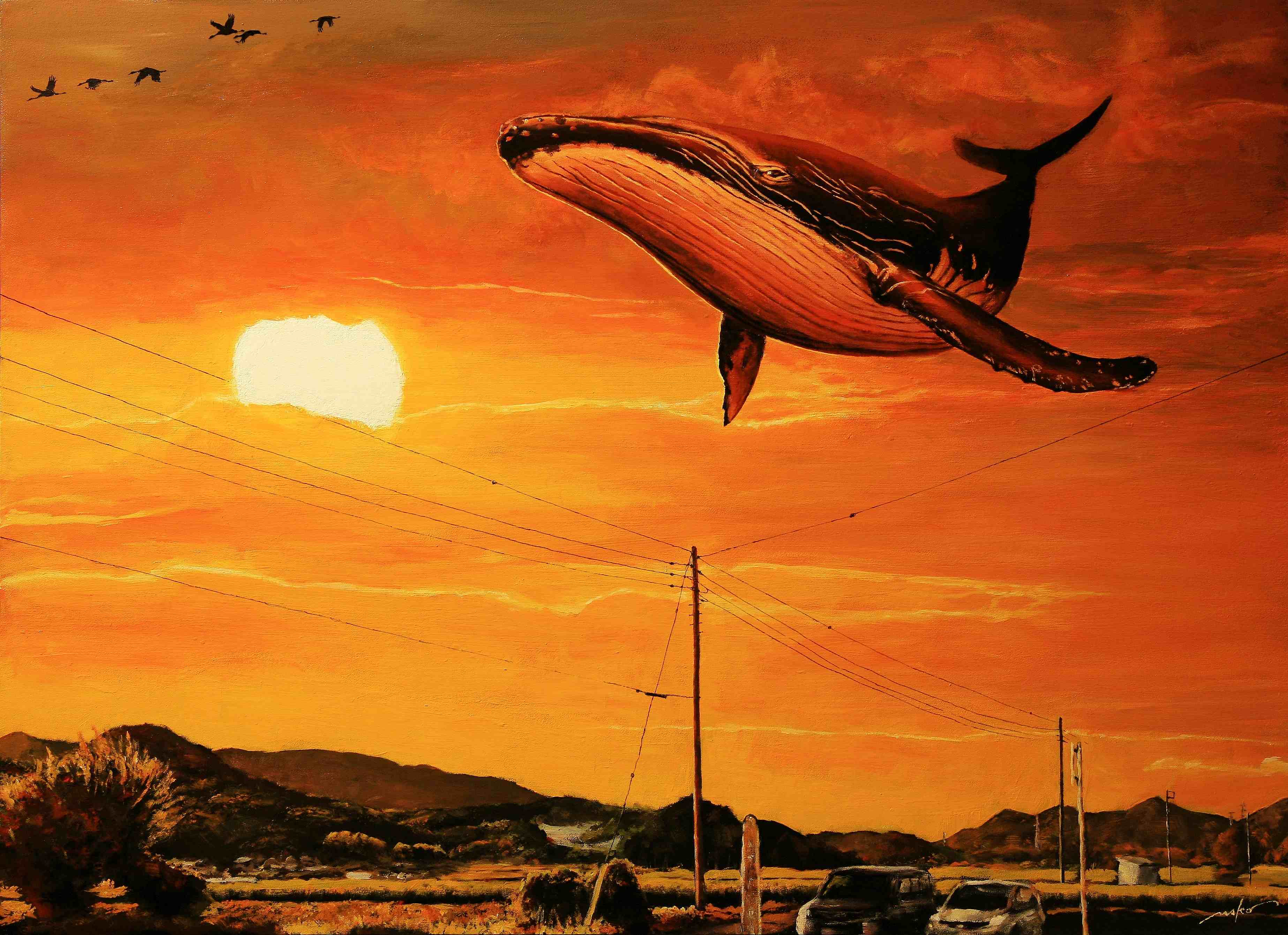 o徳次郎とクジラの夕景.JPG
