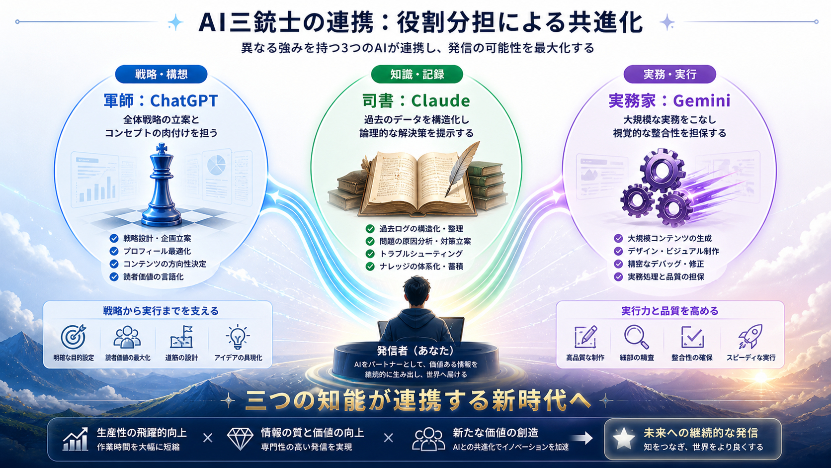 5. 【解決・未来】AI三銃士の連携：役割分担による共進化.png