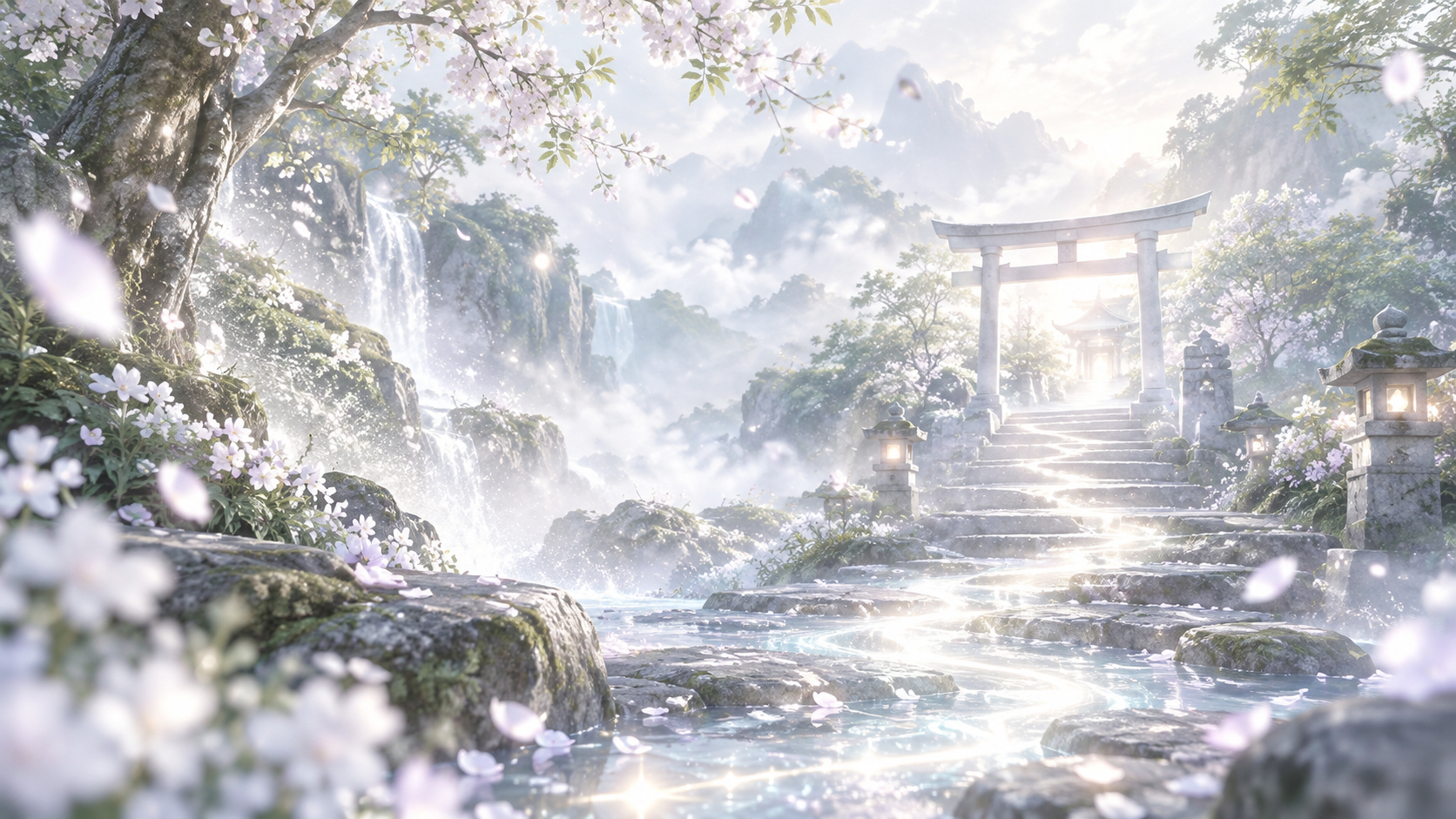 霧と桜影の幻想神社参道.png