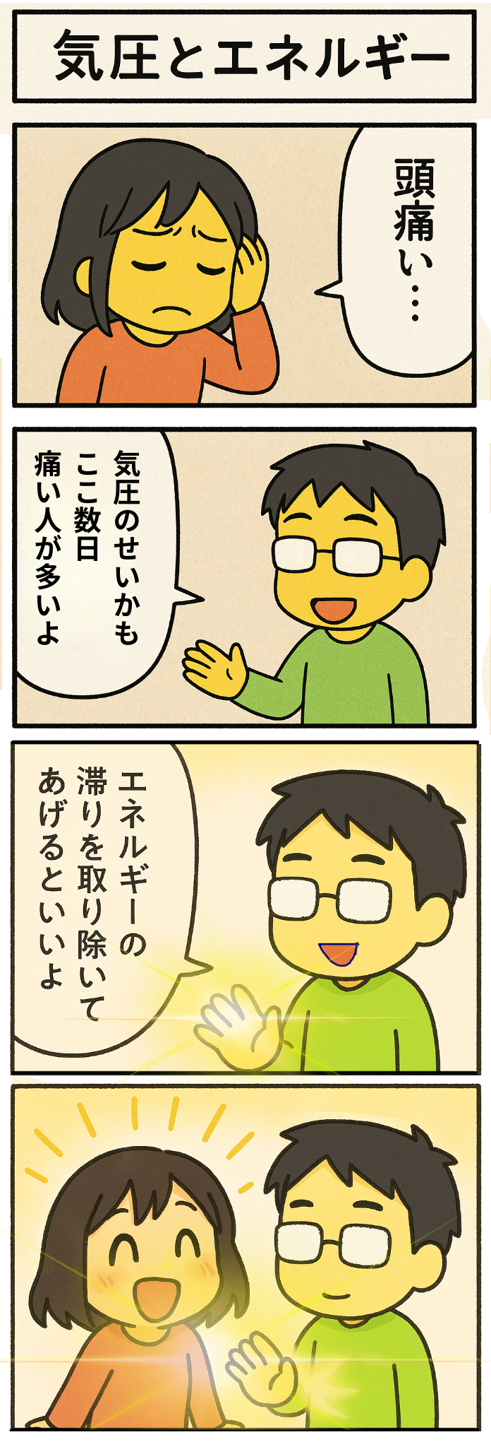 気圧のせいかも ここ数日 痛い人が多いよ.png