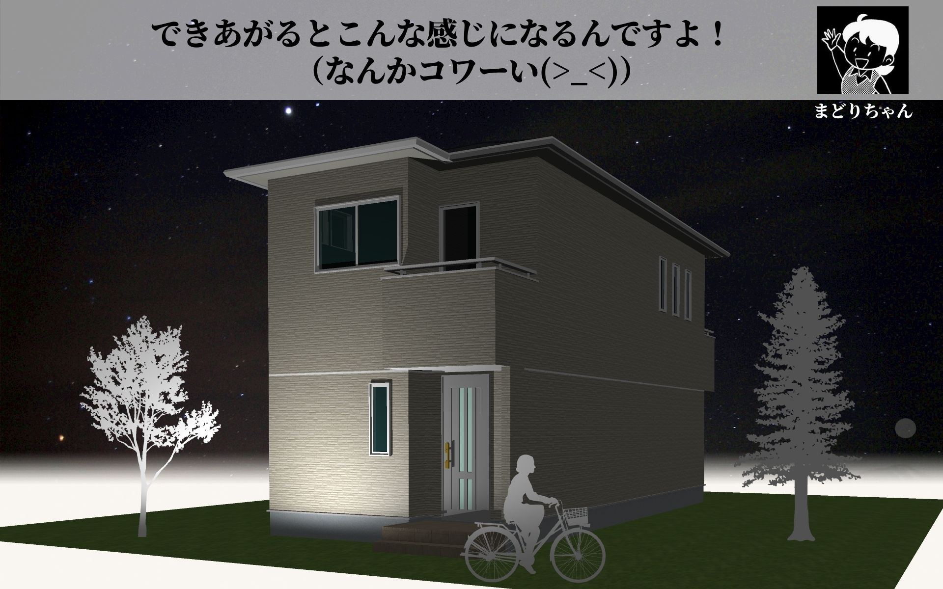 恐くないまどりちゃんの1000プラン　北玄関　4.55m×10.01ｍ　の間取り No.3　-5.jpg