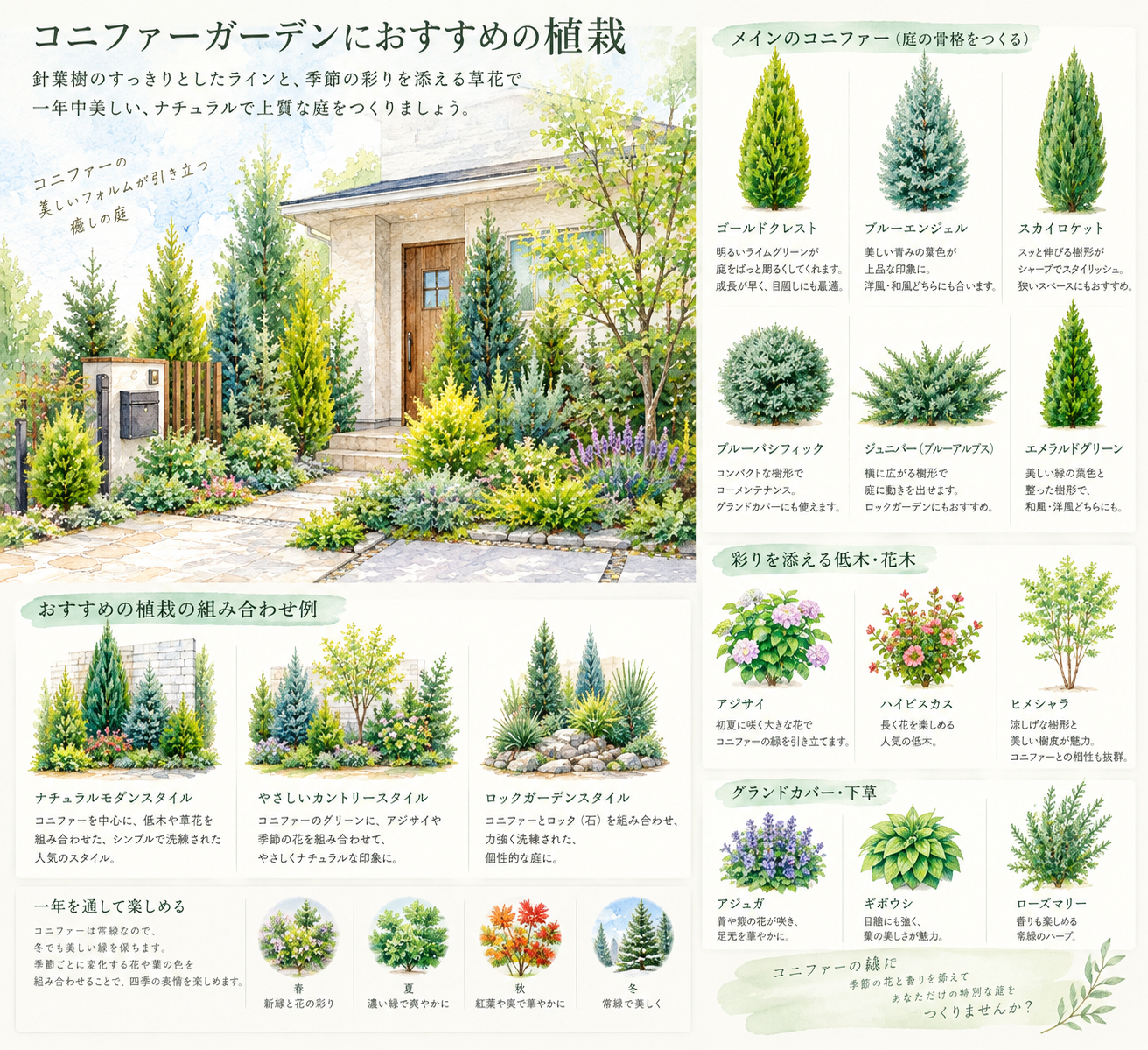 コニファーが彩る四季の庭づくり.png