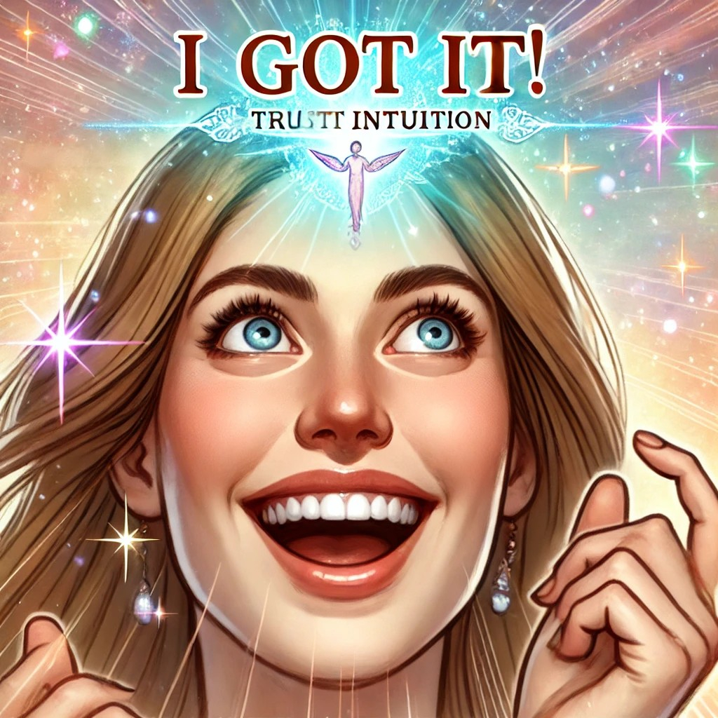 DALL·E 2025-08-08 20.43.29 - A joyful and expressive image of a woman at the exact moment she feels her intuition strike, thinking 'I got it!' Her eyes are wide with excitement, a.jpg