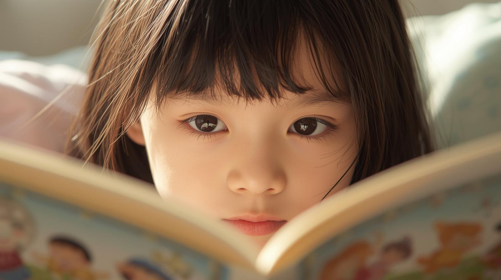 日本人女児が図鑑を読んでいるシーン.jpg