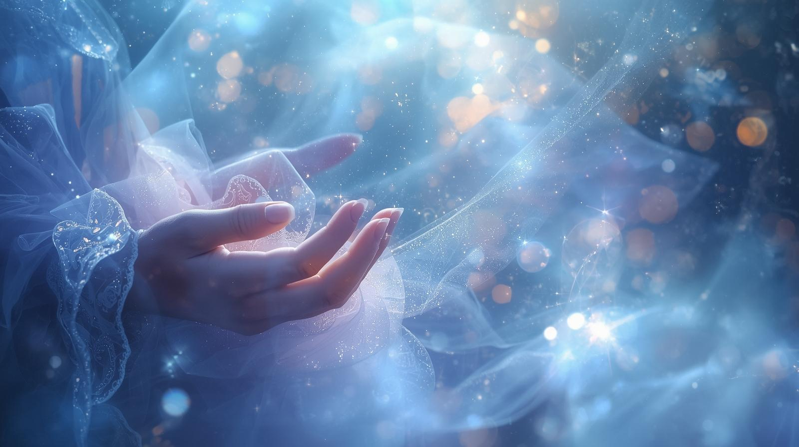 スピリチュアル、占い、美しさ、柔らかく、キラキラ、華やか、透明感、優しさ、恋愛、神秘的、.JPEG