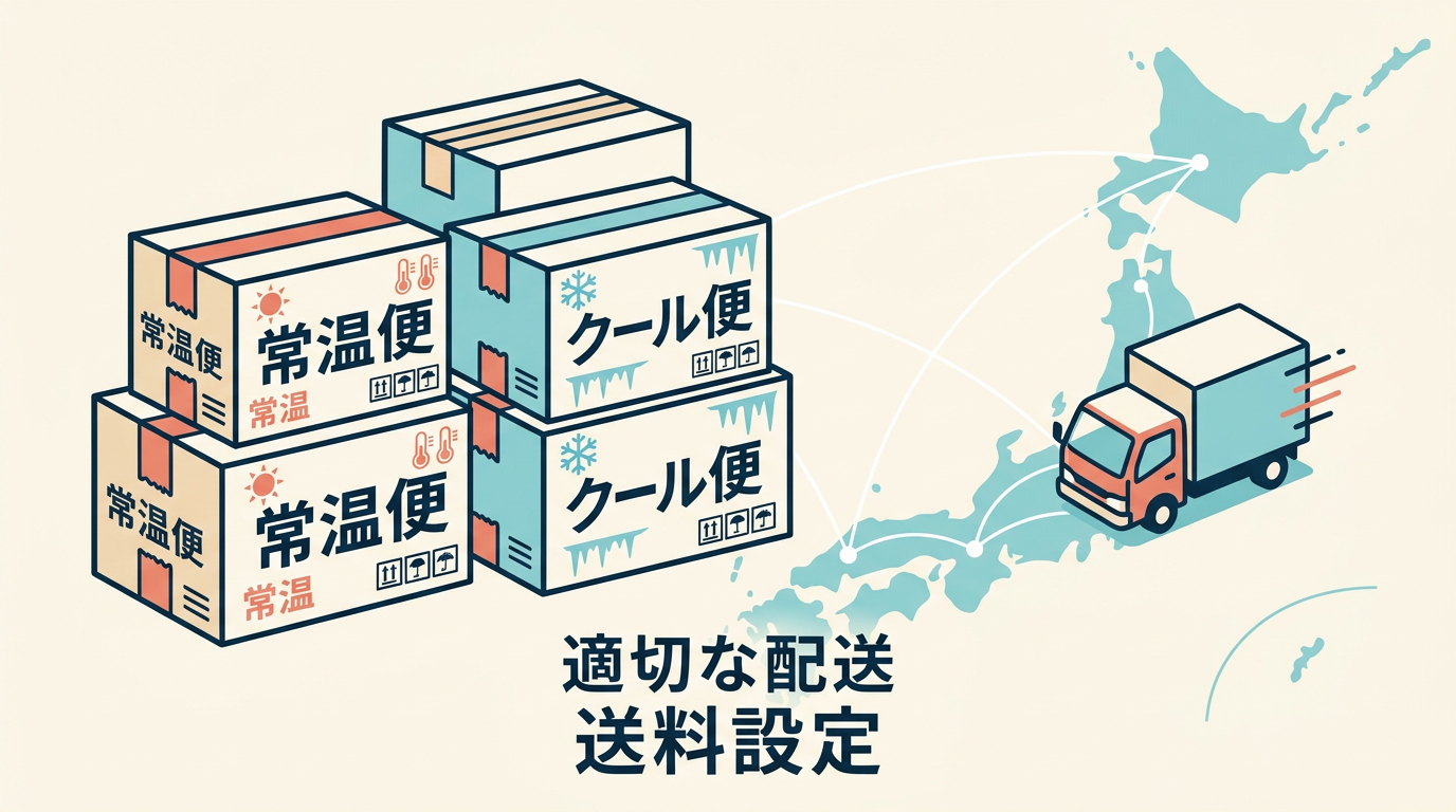 13Firefly_Gemini Flash_An image depicting the logistics of food delivery. Stacked, well-labeled shipping box 966824.png