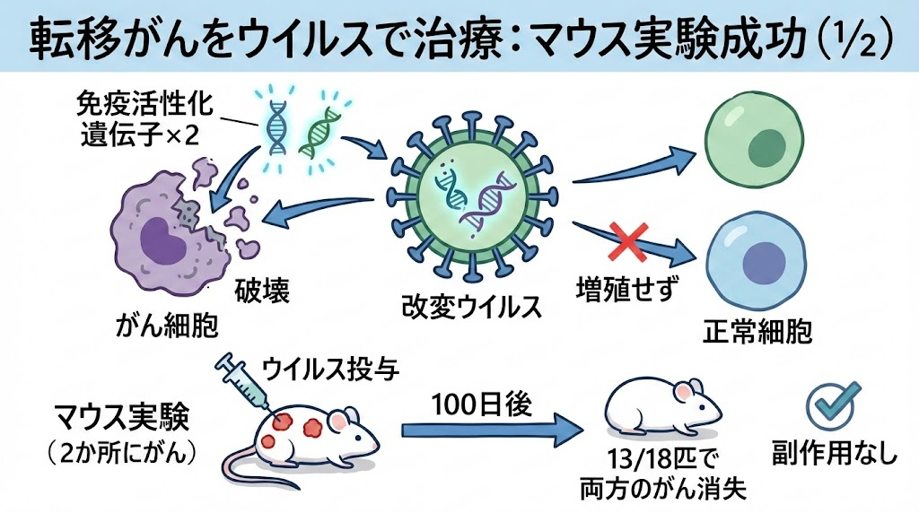 ガンはウイルスで治療できる時代へ！？　マウス実験で成功01.jpg