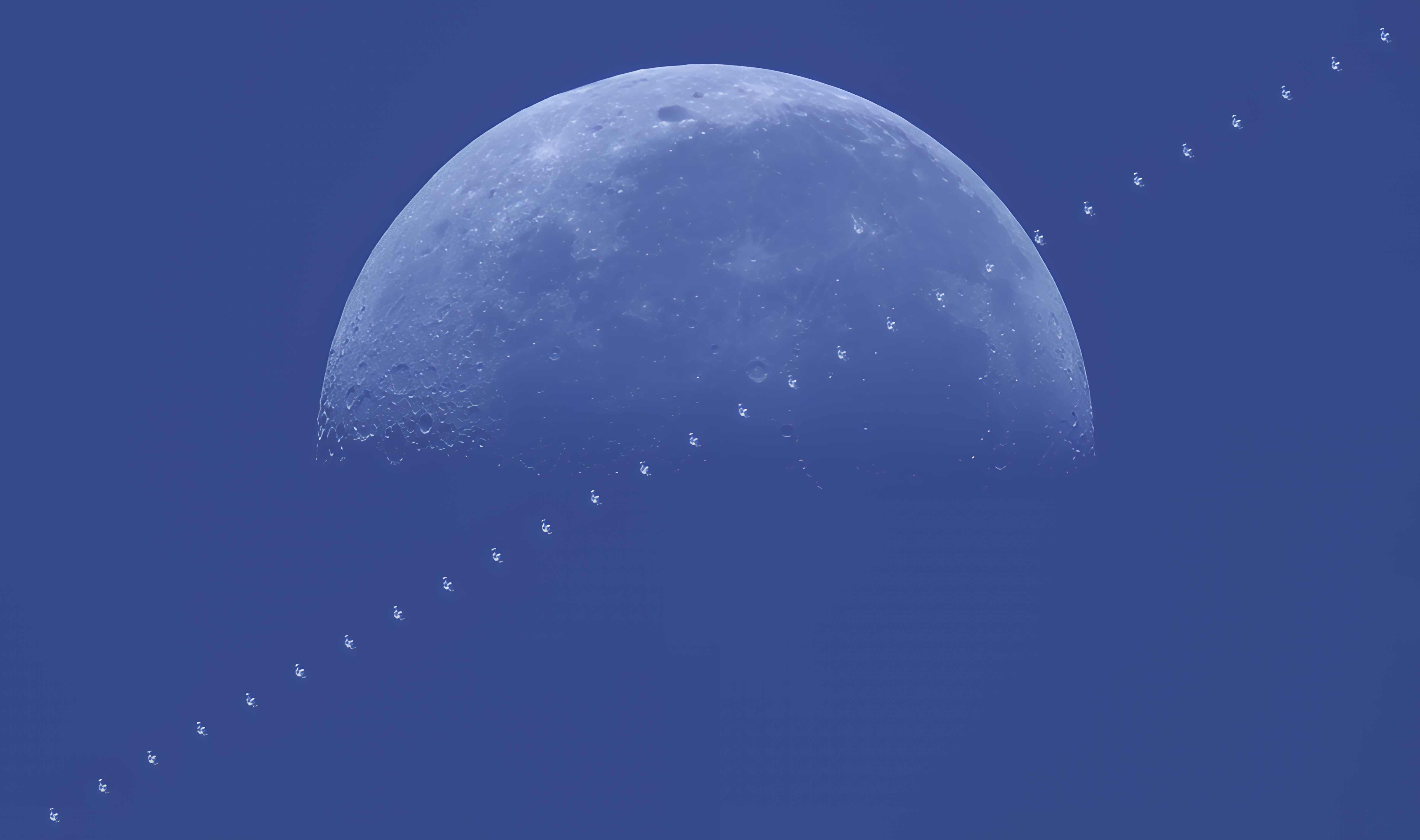 International Space Station Daytime Moon Transit © Kelvin Hennessy - Astronomy Photographer of the Year 2024 Our Moon_moreDetail_x4_4800x2840_2pass_moreDetail.jpeg