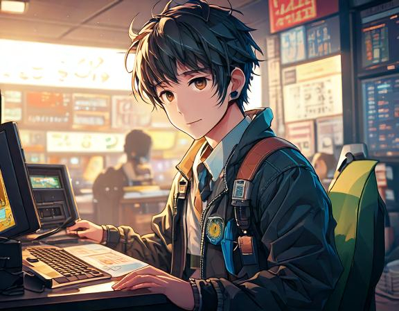 Firefly 販売方法を勉強しているアニメの主人公 2539.jpg