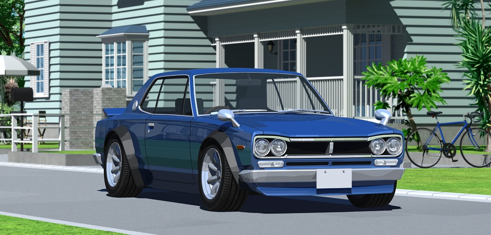 ハコスカGTRとアーリーアメリカン2.jpg