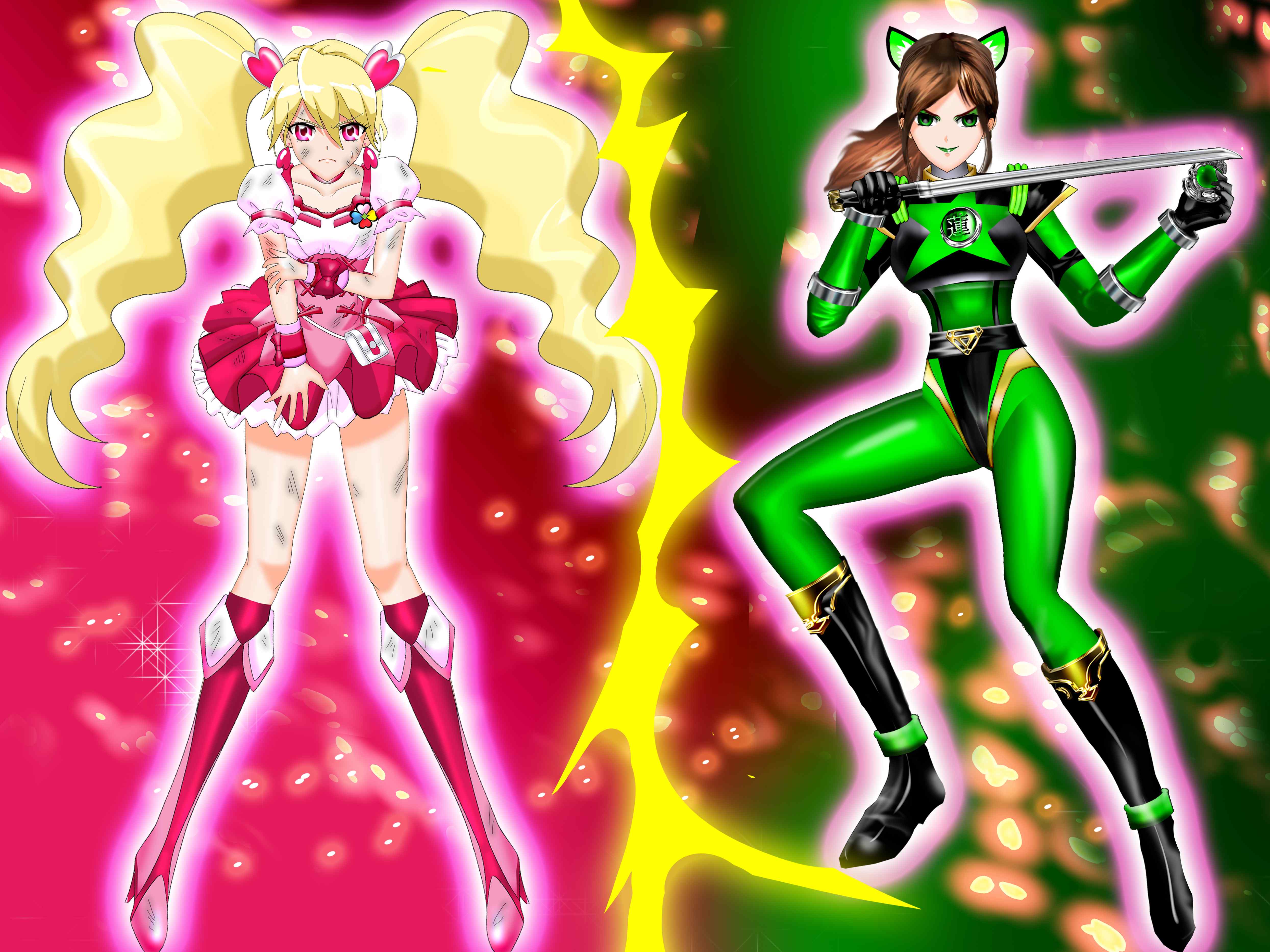 【最高画質版】キュアピーチＶＳ花のくノ一組スイレン憑依ハミィ.jpg