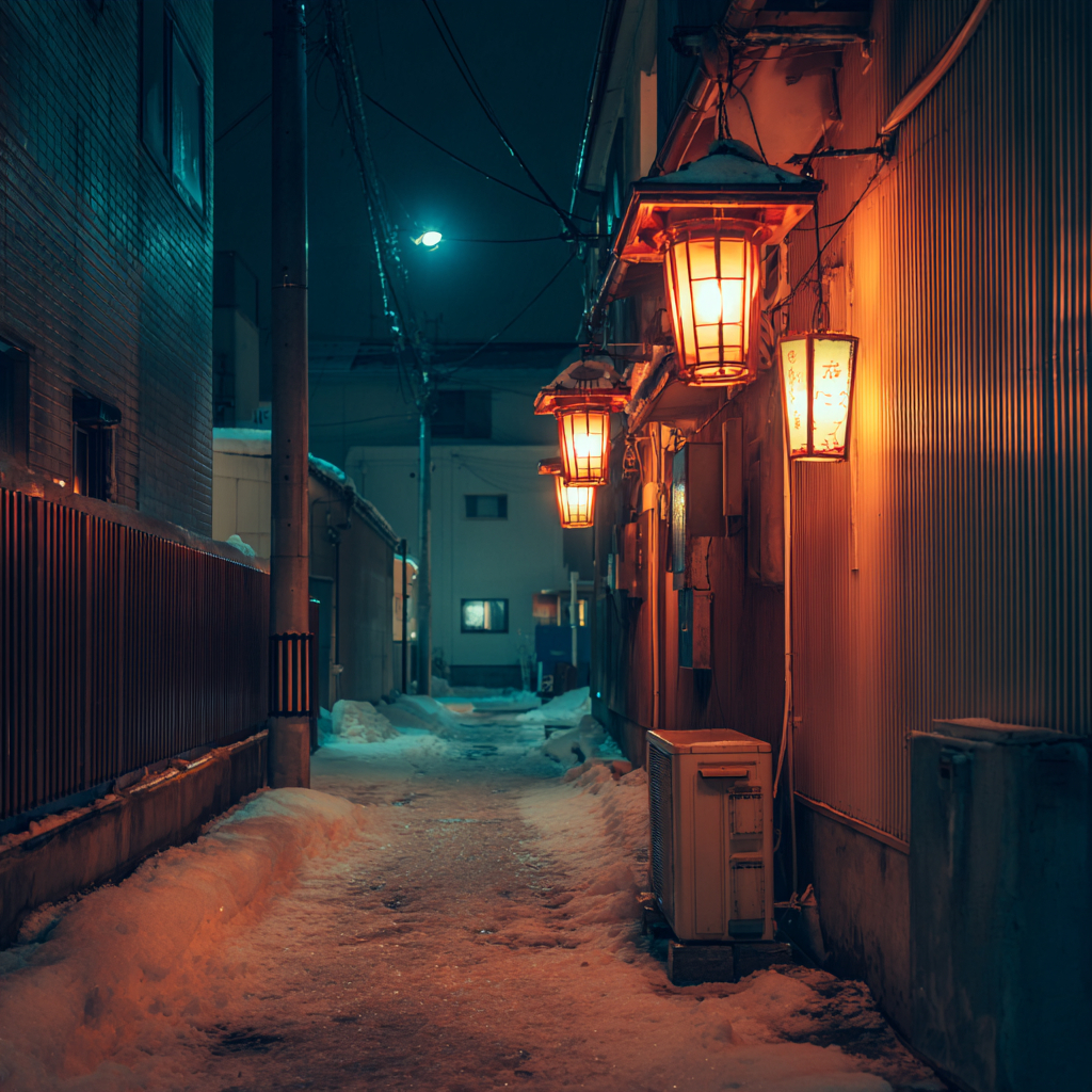 junchiya_46576_Japanese_narrow_alley_with_small_warm_andon_la_90d3e9cd-0c51-4955-8337-de26273de094_0.png