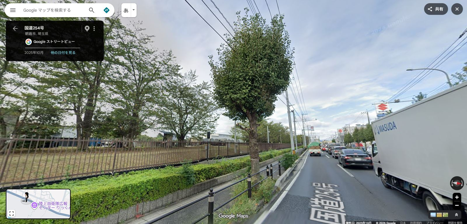 川越街道朝霞駐屯地.JPG
