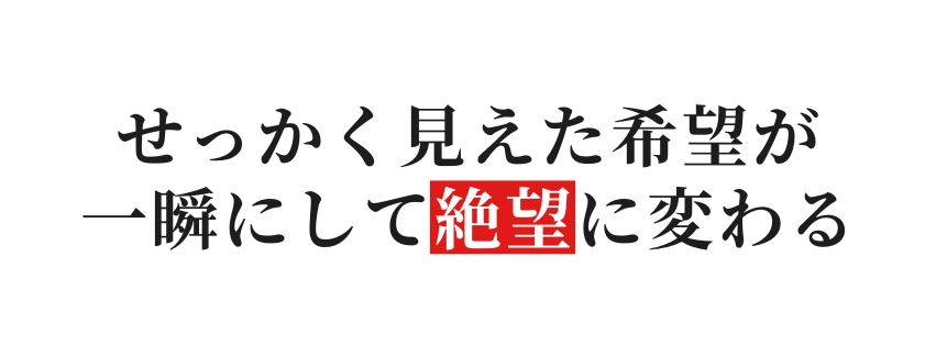 せっかく見えた希望が 一瞬にして絶望に変わる.jpg
