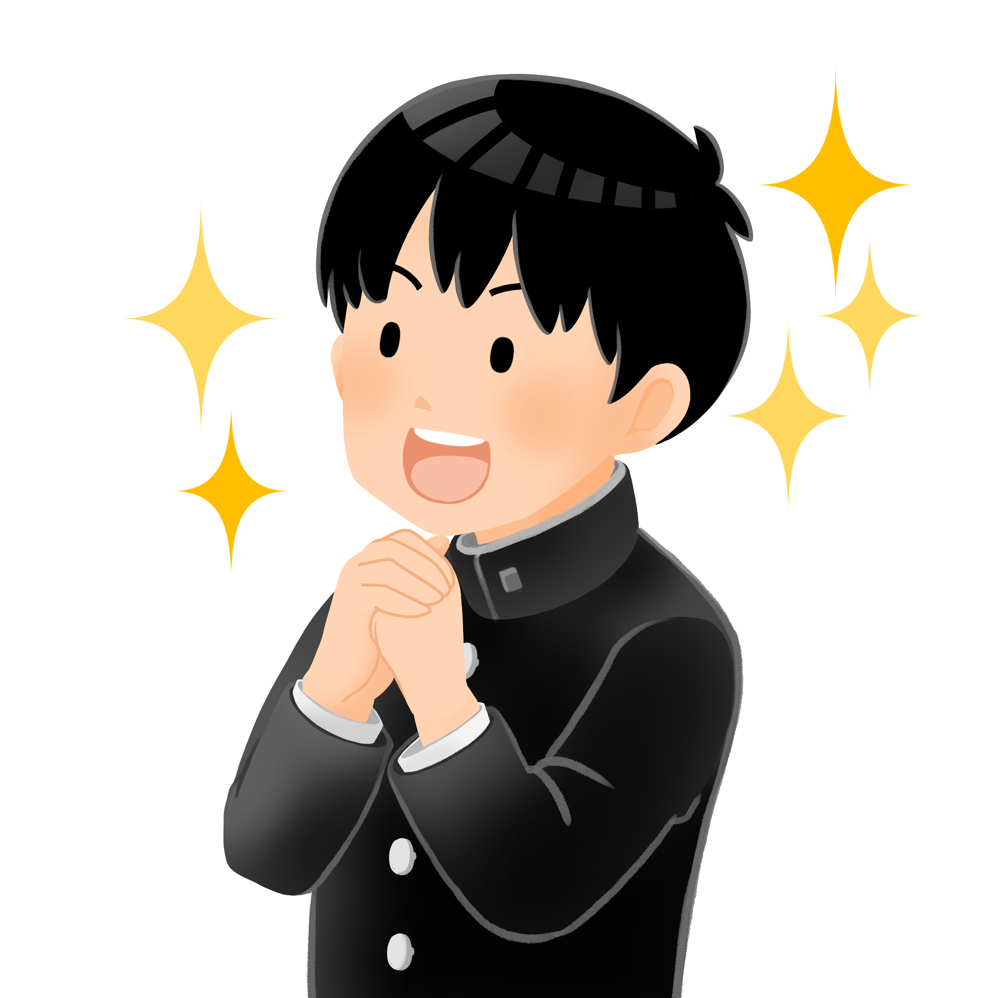 3947手を合わせて喜ぶ男子学生.png