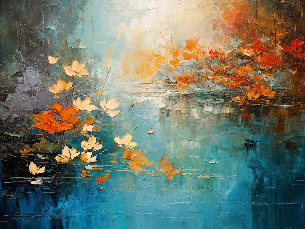 copelnix_abstract_Pond_Japanese_Garden_rough_texture_impasto_br_f6c069a1-d42e-4b1e-9cba-73ba8ba8bf1c.png