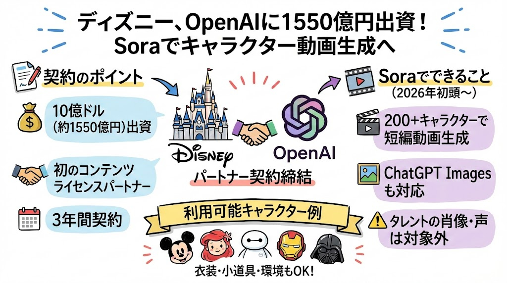 ディズニーがOpenAIと連携でリアルタイムマルチストーリーシネマも夢ではなくなるかも！？01.jpg