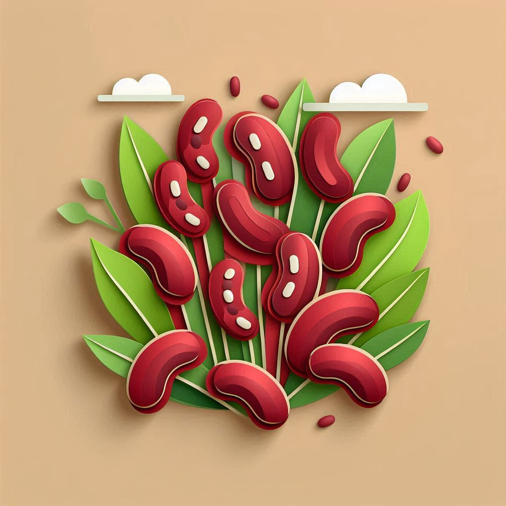 インゲン豆のイラスト ペーパークラフト調 (1).png