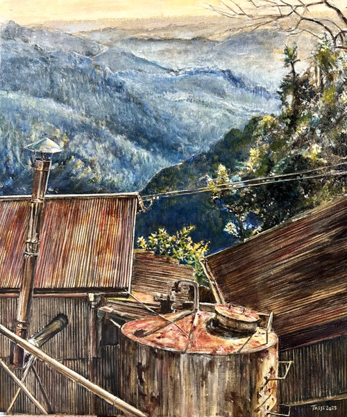 油絵「大白木眺望 冬」｜山ノ上 嘉治｜coconalaブログ