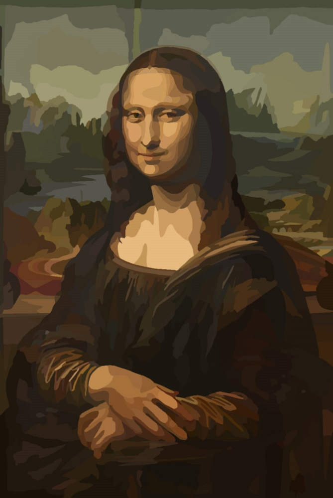微笑みの絵　人物画 微笑みの絵人物画