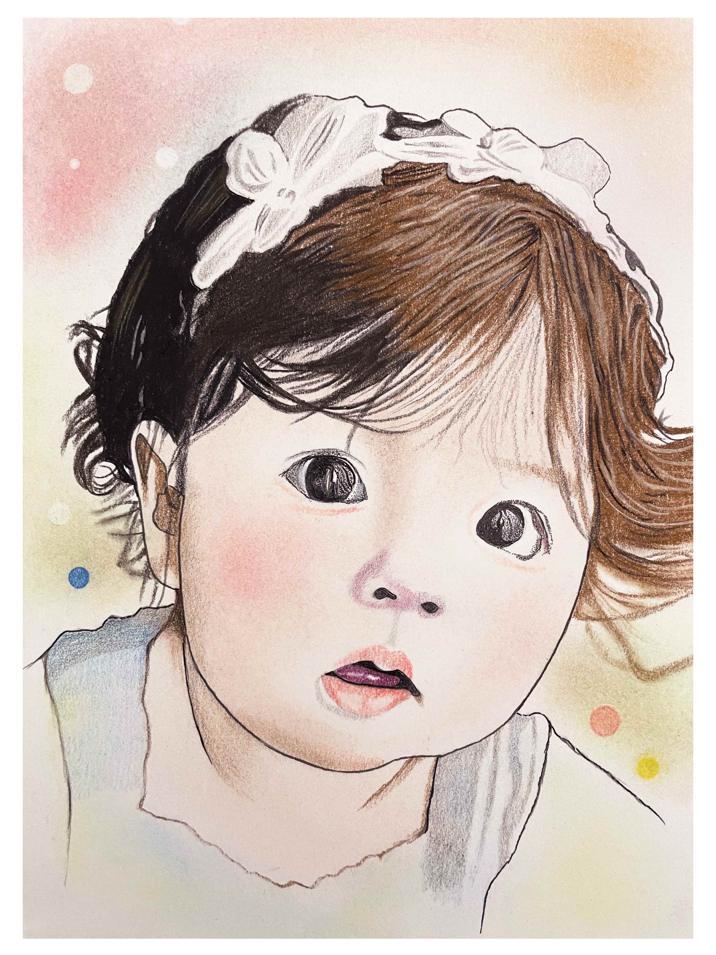似顔絵   パステル 超有益】パステルだからできる6つの表現！｜けいご＠似顔絵師