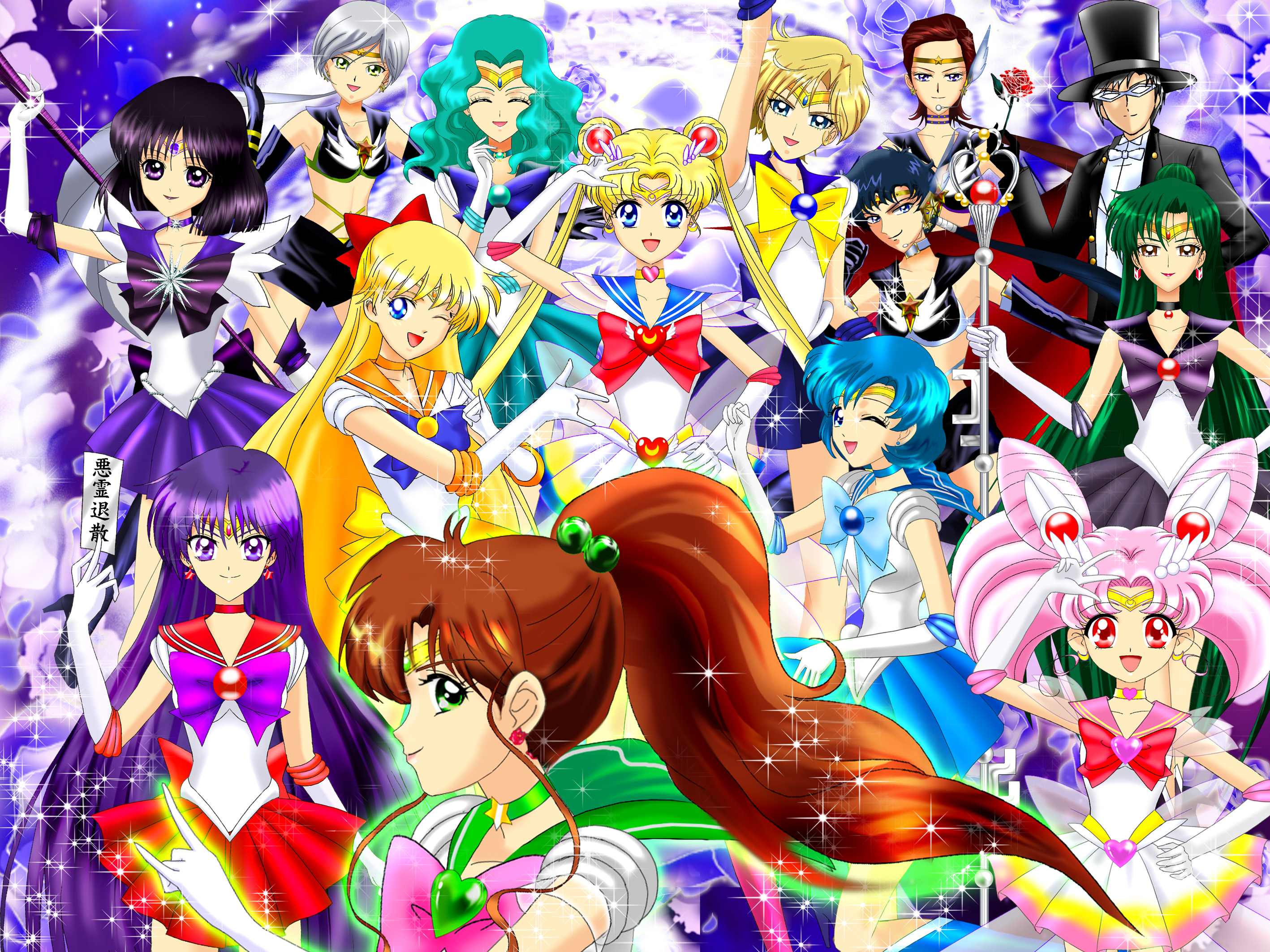 セーラームーン全員】美少女戦士セーラームーンSuperS 全員参加!!主役