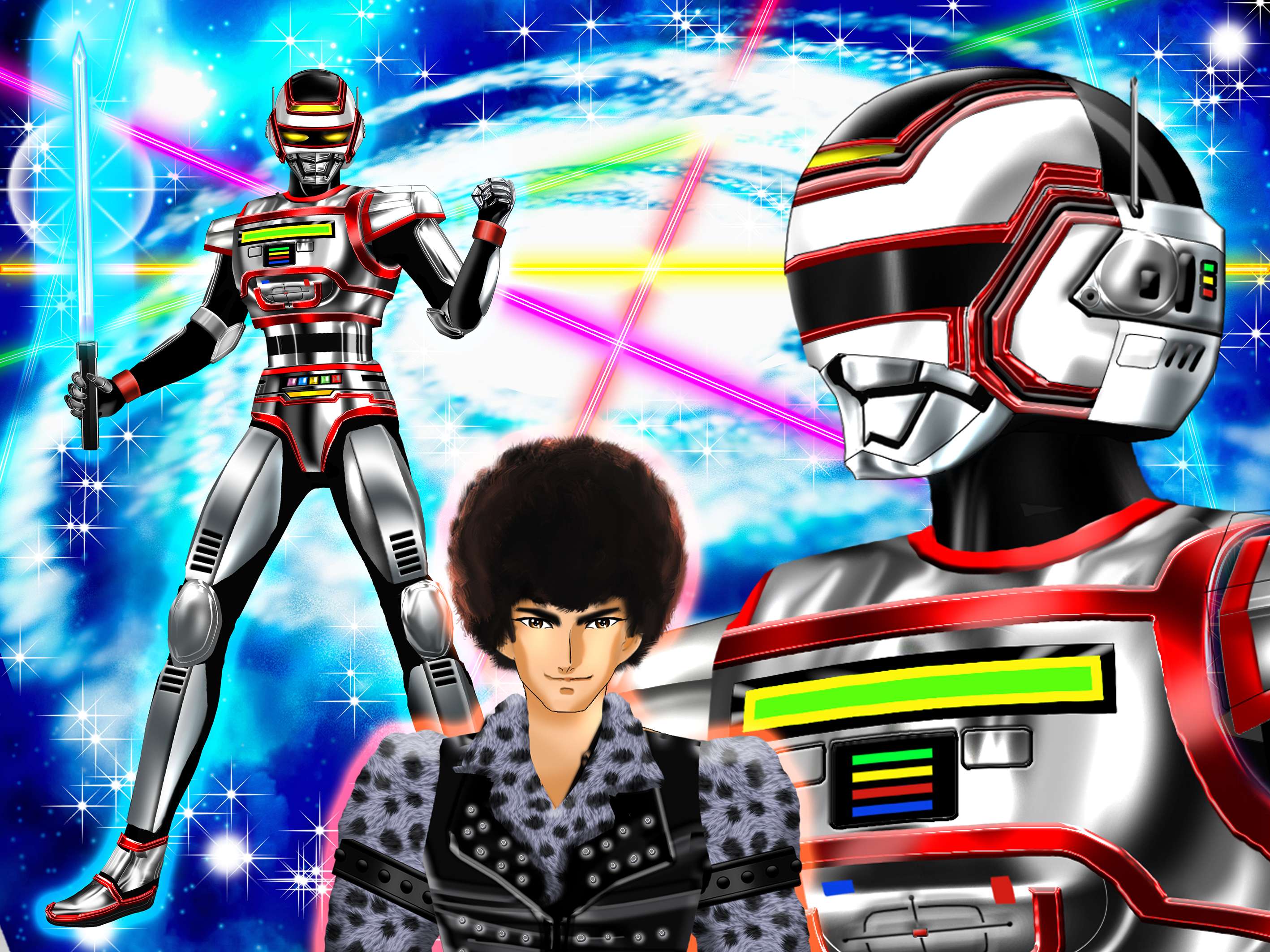 巨獣特捜ジャスピオン Jaspion＆マッドギャラン 塗装消しゴム 巨獣特捜ジャスピオン Jaspion＆マッドギャラン 塗装消しゴム