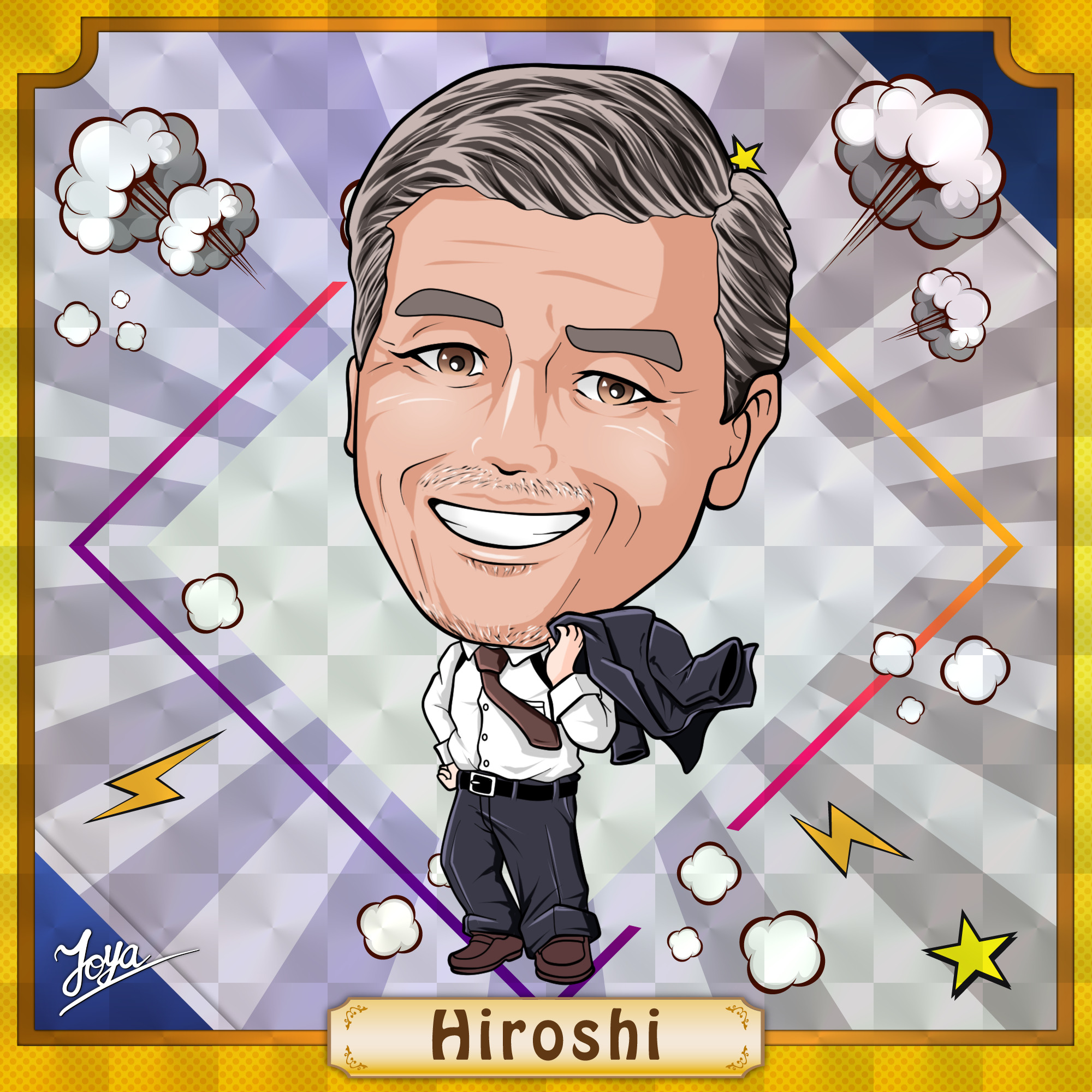 似顔絵描きました（舘ひろしさん）｜トヤ画伯｜coconalaブログ