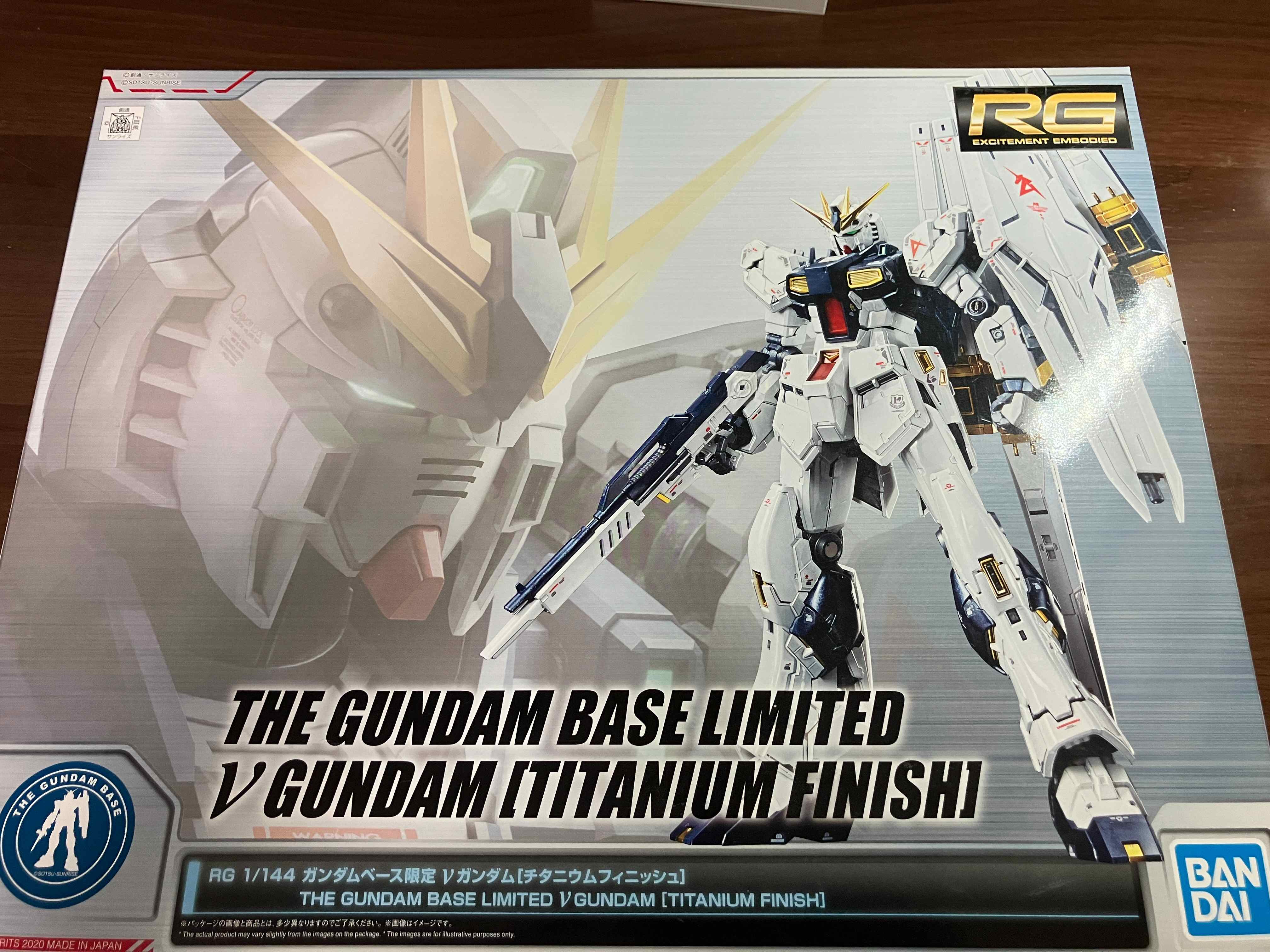 完成報告】RG 1/144 ガンダムベース限定 νガンダム（チタニウム