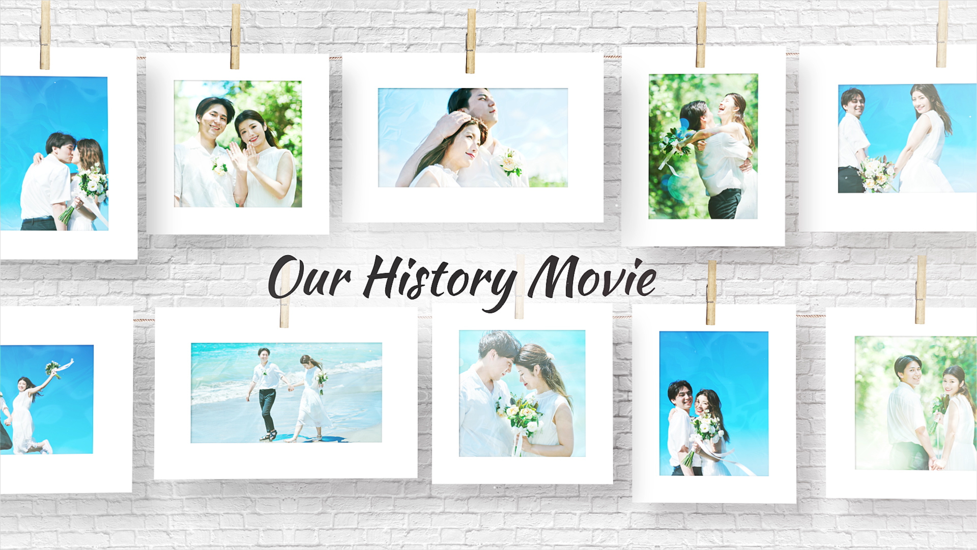 結婚式で使用 結婚式プロフィールムービー（チェキ）動画紹介｜Inomata Hotaru