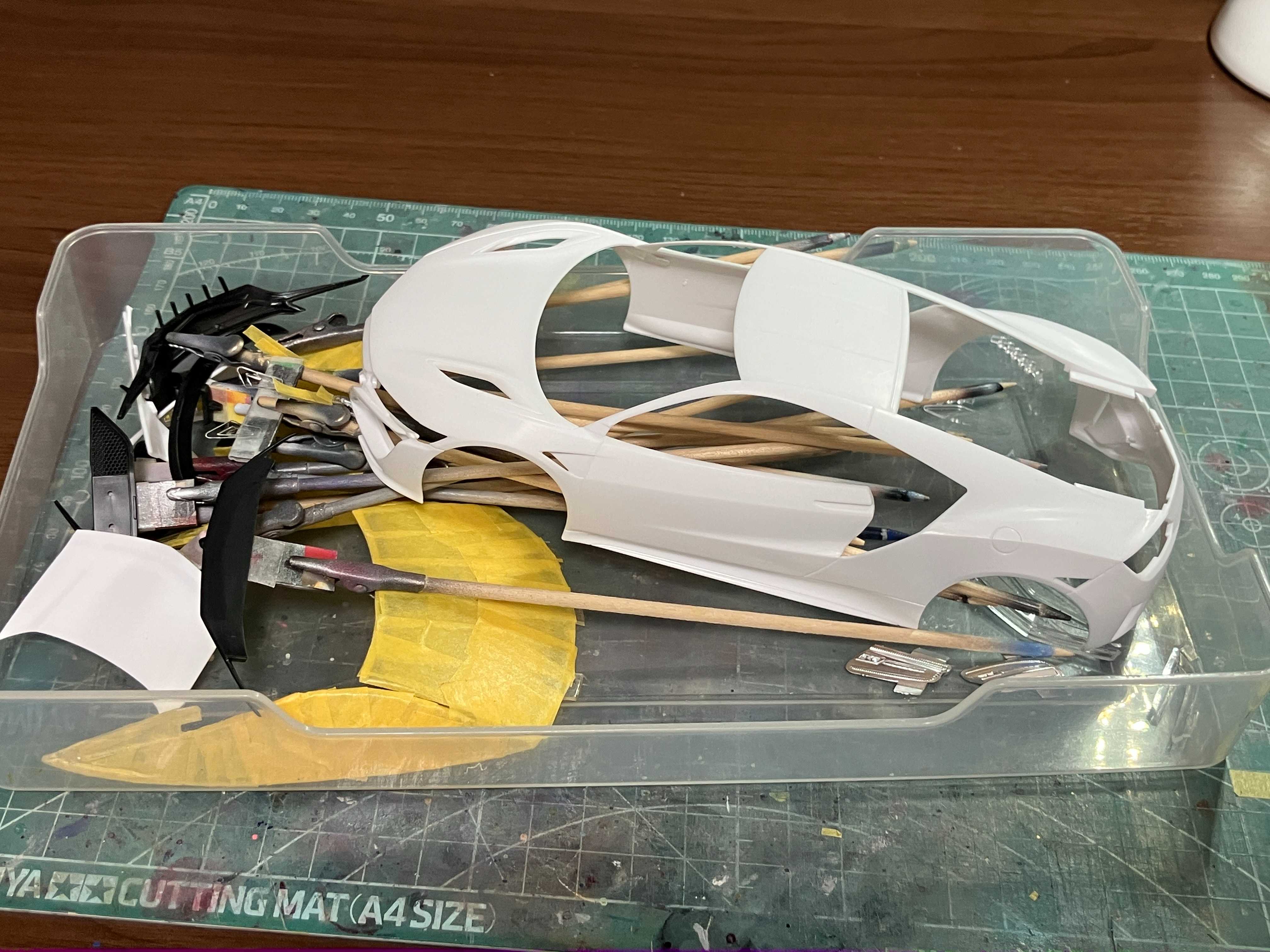 進捗報告】ホンダ NSX 1/24 プラモデル製作代行④｜懐空工房