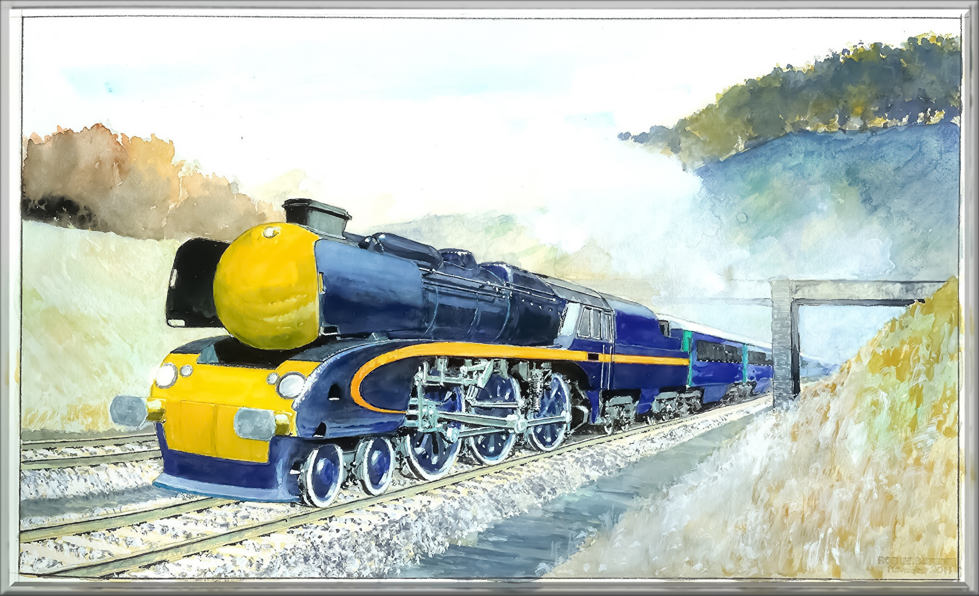 科学技術「最先端・蒸気機関車」｜鏡面反射デジタルアート製作所（鈴木