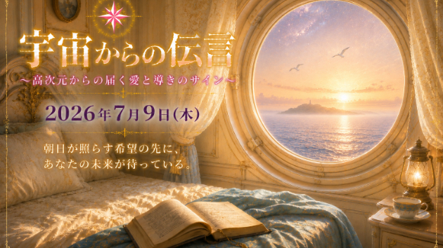 7月9日(木)宇宙からのメッセージ