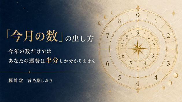「今月の数」の出し方—今年の数だけではあなたの運勢は半分しか分かりません