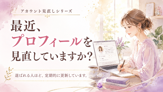 【アカウント見直シリーズ】最近、プロフィールを見直していますか？