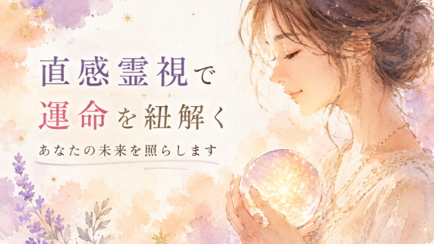 直感霊視で人生の迷いを解き明かします