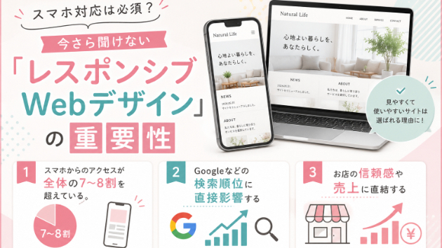 スマホ対応は必須？「レスポンシブWebデザイン」の重要性
