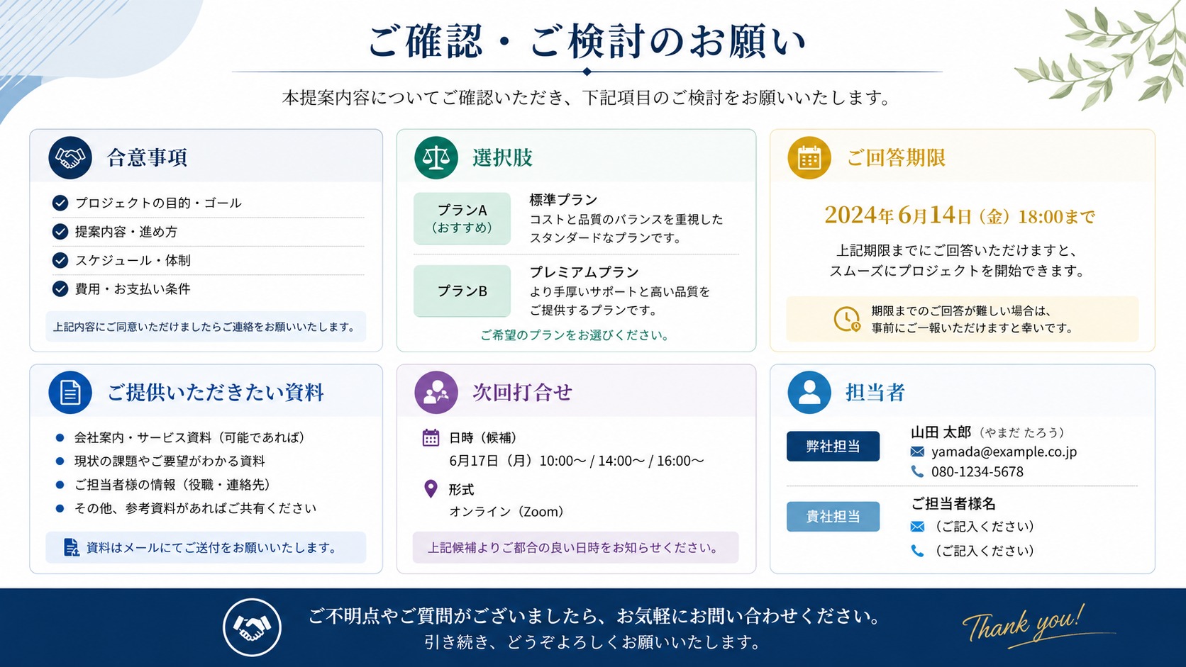 最終ページの要素