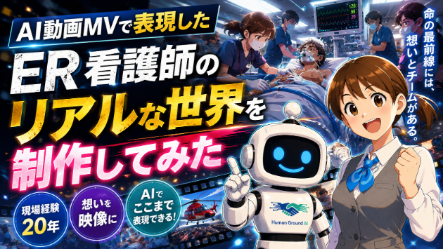 ER看護師のリアルな世界をAI動画MVで表現してみた