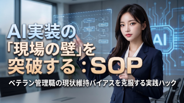 高いAIを入れても現場が使わない？ ベテランの反発を抑え込む「自律型SOP」の作り方