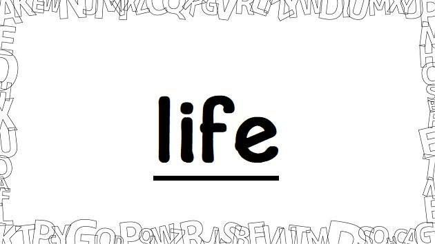 life 名詞：生活、生命　- ̗̀ 一日１単語と参りましょう。54 ̖́-