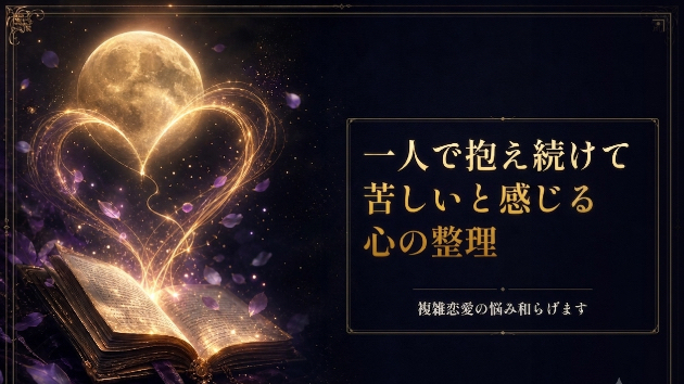 【既婚・遠距離・複雑な恋】一人で抱え続けて苦しいと感じる時に見直したい心の整理