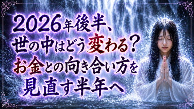 霊視・2026年後半、世の中はどう変わる？ お金との向き合い方を見直す半年へ　💗