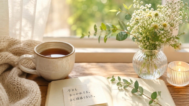  「頑張りすぎるあなたへ。少し肩の力を抜いてみませんか？」