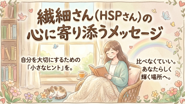 繊細さん（HSPさん）の心に寄り添うメッセージ①