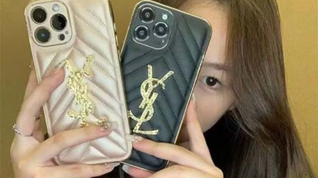 ysl アイフォン 15pro携帯ケース 皮製