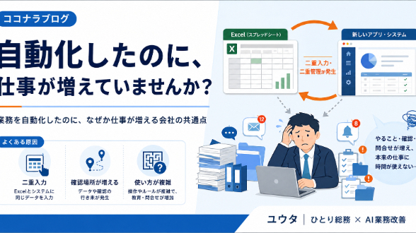 業務を自動化したのに、なぜか仕事が増える会社の共通点